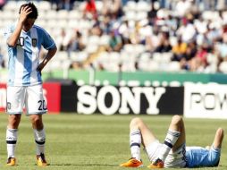 La albiceleste perdió 3-0 en su presentación contra Francia. MEXSPORT  /