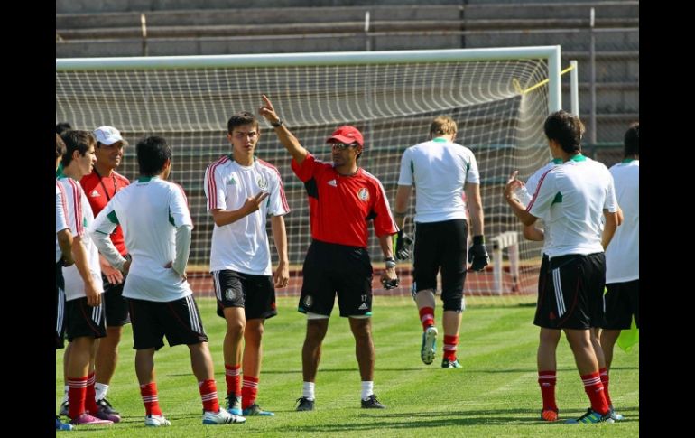 Selección mexicana Sub-17 durante entrenamiento de cara al Mundial. MEXSPORT  /