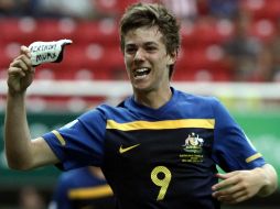 La anotación de Dylan Tombides definió la victoria para la Selección de Australia. MEXSPORT  /