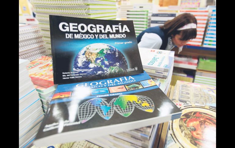 La lista presenta 23 opciones para la materia de Geografía que se cursa en el primer grado de secundaria. A. GARCÍA  /