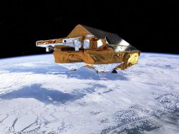 El Cryosat-2 es capaz de medir la densidad de las placas de hielo por debajo de la línea de flotación. EFE  /