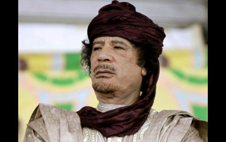 El líder libio Muamar Gadhafi calificó de asesinos a los estados de la OTAN durante un discurso. ARCHIVO  /