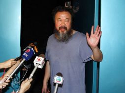 Ai Weiwei ayer, a las puertas de su estudio. REUTERS  /