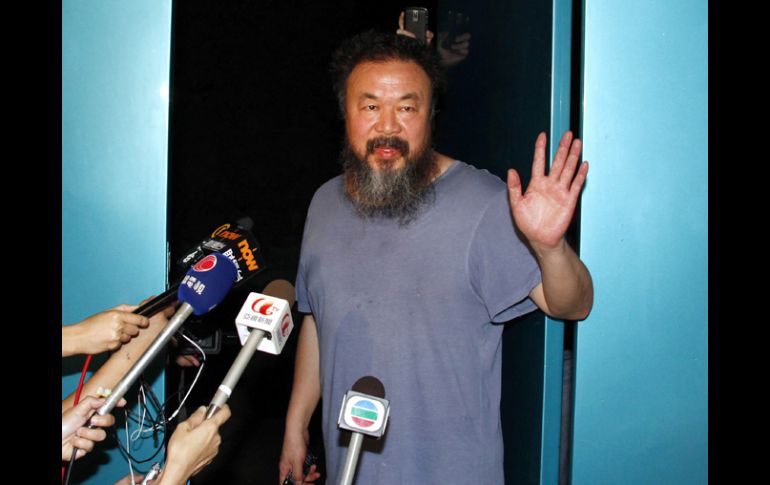 Ai Weiwei ayer, a las puertas de su estudio. REUTERS  /