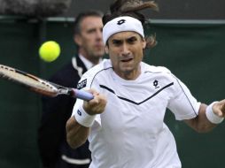 David Ferrer en el juego contra Ryan Harrison. AP  /