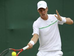 Berdych en el juego contra Bogomolov, hoy se completará la tercera jornada.EFE  /