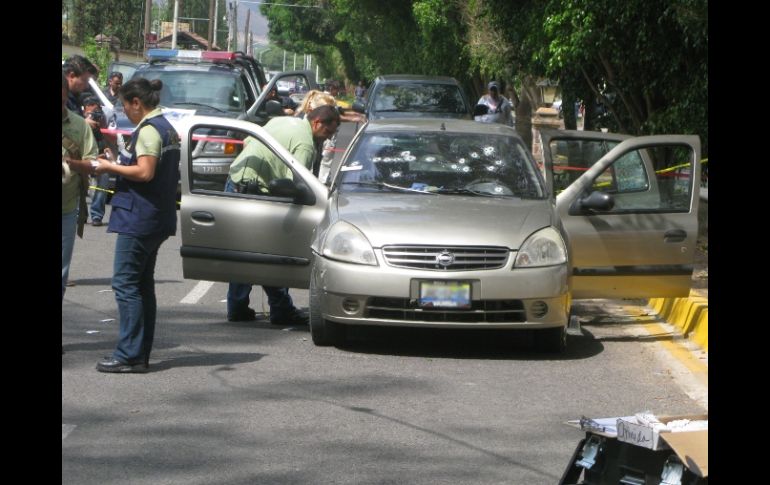 En el lugar, se aseguraron más de 36 casquillos de los calibres .40 y 9 milímetros. M. PATIÑO  /