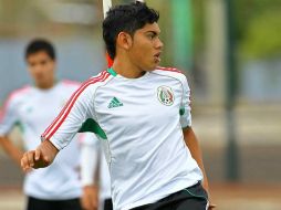 El mediocampista de la Selección, Jorge Espericueta durante sesión de entrenamiento. MEXSPORT  /