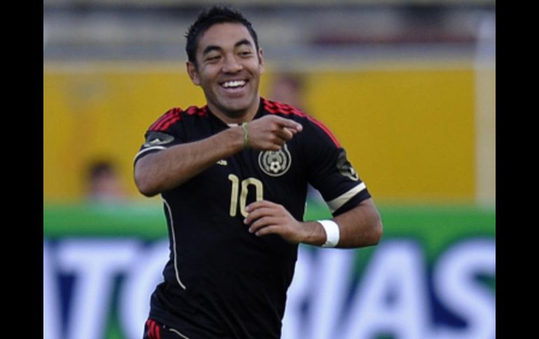 Marco Fabián celebra el gol contra Ecuador rumbo a Copa América. MEXSPORT  /