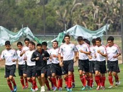 La selección mexicana Sub-17, durante sesión de entrenamiento para Mundial. MEXSPORT  /