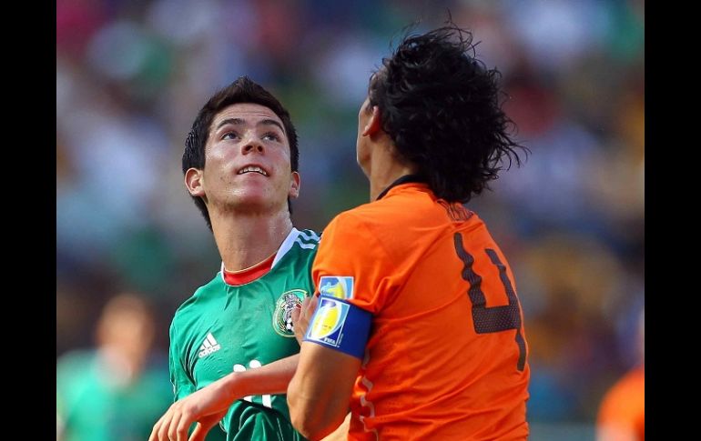 Marco Antonio Bueno, tiene el deseo de cumplir su sueño de anotar su primer gol en la Copa del Mundo Sub-17. MEXSPORT  /