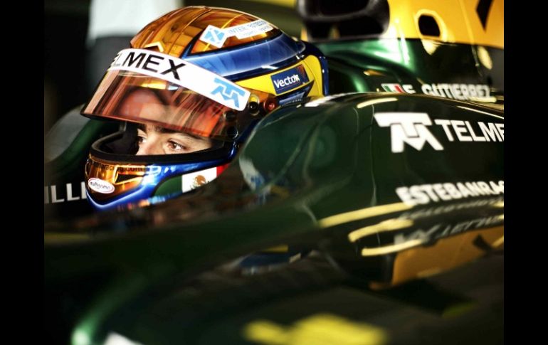 El mexicano Estaban Gutiérrez, conductor del Lotus Art, se llevó su primer triunfo en la GP2 Series. MEXSPORT  /