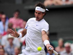 Rafael Nadal jugando contra el Potro. AFP  /