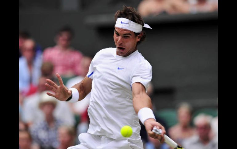 Rafael Nadal jugando contra el Potro. AFP  /