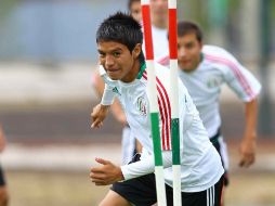 Jorge CAballero durante sesión de entrenamiento para el Mundial Sub-17. MEXSPORT  /