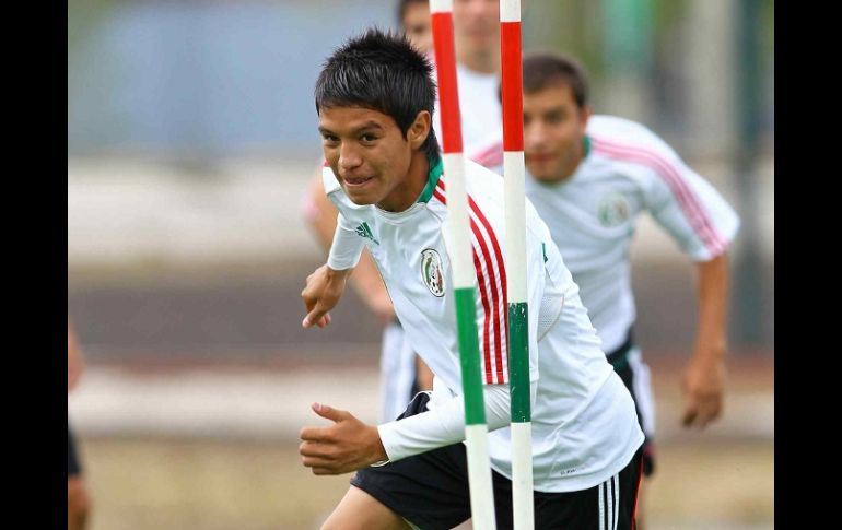 Jorge CAballero durante sesión de entrenamiento para el Mundial Sub-17. MEXSPORT  /