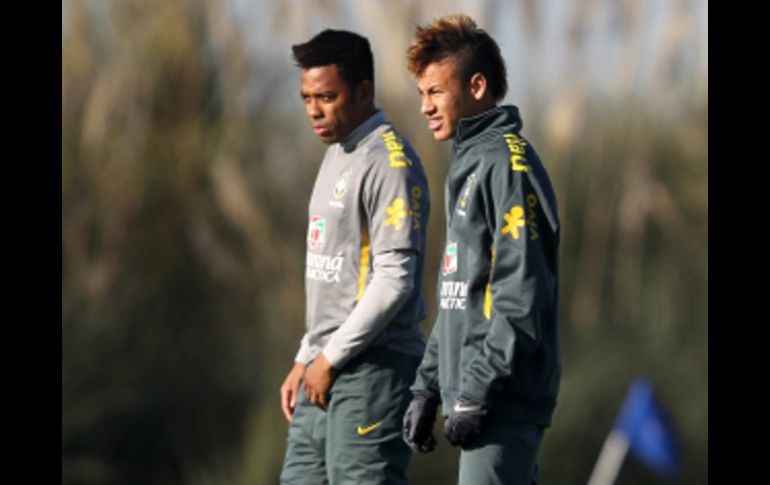 Jugadores de la Selección de Brasil durante entrenamiento para Copa América. EFE  /