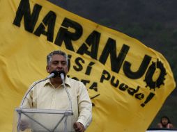 El candidato del PRD a la gubernatura de Nayarit, Guadalupe Acosta Naranjo. ARCHIVO  /