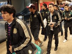 Los ocho jugadores castigados salieron ayer de Buenos Aires rumbo a la Ciudad de México. EFE  /