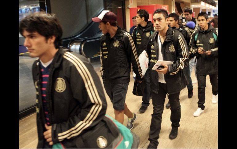 Los ocho jugadores castigados salieron ayer de Buenos Aires rumbo a la Ciudad de México. EFE  /