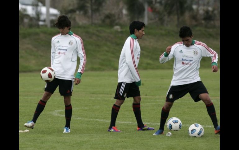 Jugadores de la Selección mexicana durante entrenamiento para Copa América en Argentina. REUTERS  /