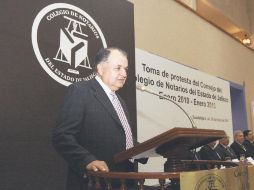 Manuel Bailón Cabrera, presidente del Colegio de Notarios. ARCHIVO  /