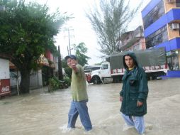 La tormenta ha afectado a 14 municipios en el estado de Veracruz. EFE  /