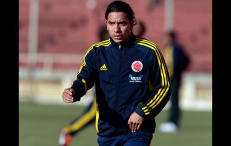 El goleador Radamel Falcao, durante sesión de entrenamiento en Santa Fé, Argentina. EFE  /