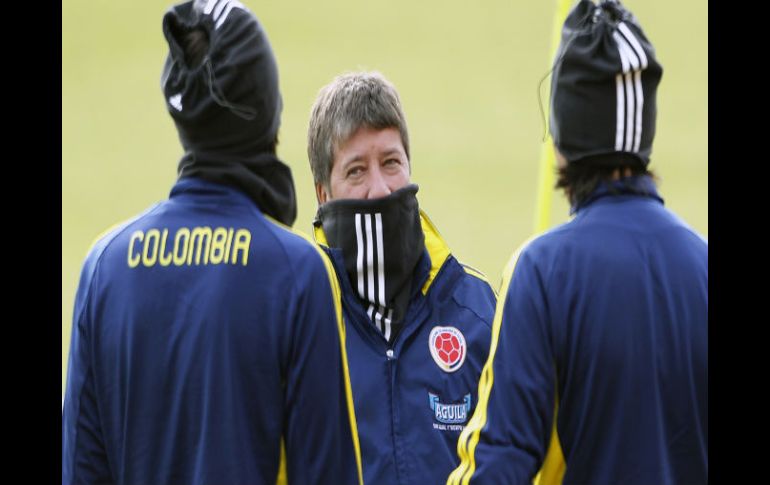 El equipo de Hernán Darío Gómez debutará mañana en la Copa  América.AP  /