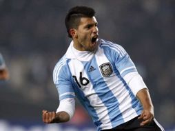 Sergio 'Kun' Agüero dio el empate a al Selección de Argentina. REUTERS  /