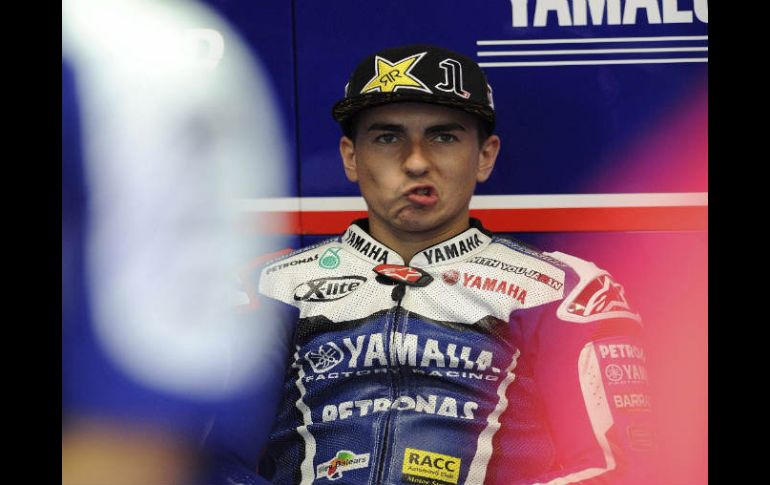 Jorge Lorenzo durante la primera jornada de entrenamientos. EFE  /