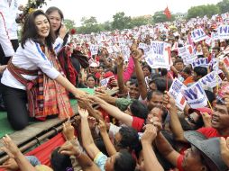 Yingluck Shinawatra, candidata del partido de oposición. EFE  /