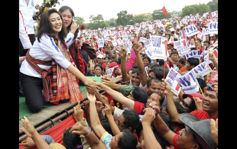 Yingluck Shinawatra, candidata del partido de oposición. EFE  /