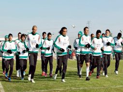 El Tricolor trota en las instalaciones del complejo deportivo en Benavídez, ciudad de su concentración. MEXSPORT  /