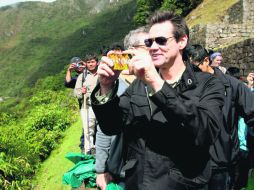 Jim Carrey paseó por los lugares más simbólicos de Perú. REUTERS  /