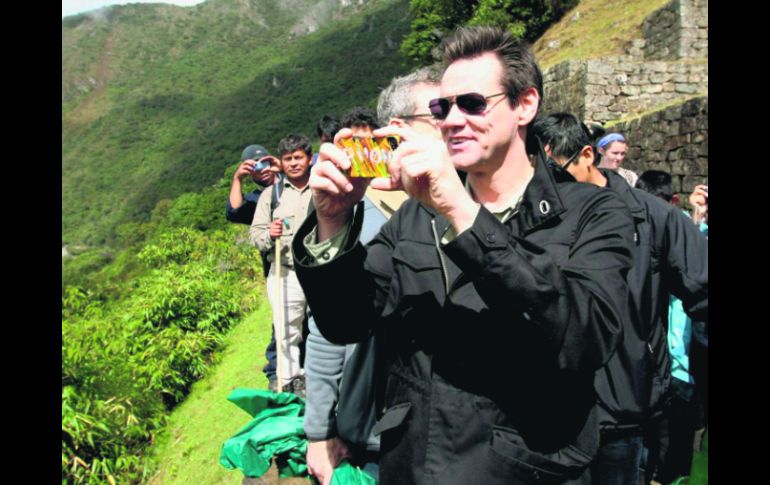 Jim Carrey paseó por los lugares más simbólicos de Perú. REUTERS  /