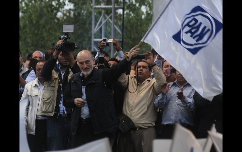 Felipe Bravo Mena, durante un acto de cierre de su campaña en el municipio de Naucalpan, en el Estado de México. EFE  /