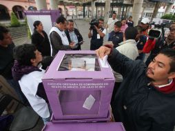 Aspecto de las votaciones en en el municipio de Nicolás Romero. EL UNIVERSAL  /