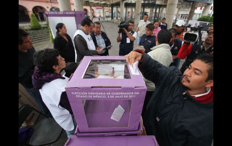 Aspecto de las votaciones en en el municipio de Nicolás Romero. EL UNIVERSAL  /