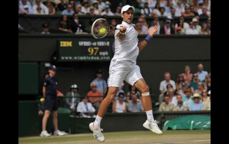 Novak Djokovic, durante final del torneo Wimbledon contra Rafael Nadal. AFP  /