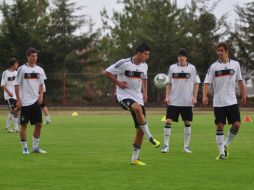 Seleccionados de Alemania Sub-17, durante sesión de entrenamiento en Morelia. NOTIMEX  /