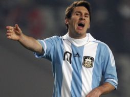 Lionel Messi, durante partido contra Bolivia en La Plata, Argentina. AP  /