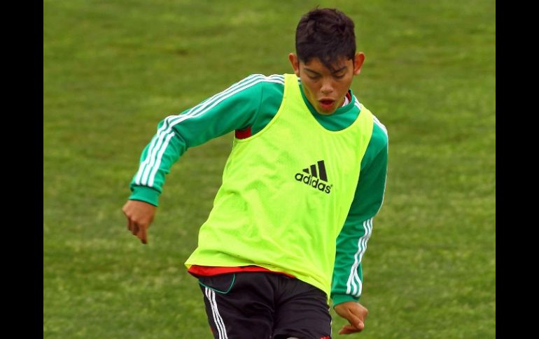 Jorge Espericueta, durante entrenamiento de Mundial Sub-17. MEXSPORT  /