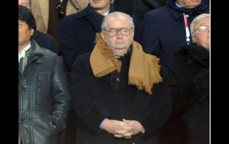 Julio Grondona en el estadio de La Plata, en Buenos Aires. AFP  /