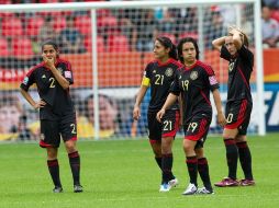 Jugadoras de la Selección Mexicana, durante partido del Mundial Femenil Alemania 2011 contra Japón. MEXSPORT  /