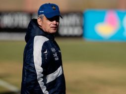 Reinaldo Rueda, seleccionador de Ecuador, durante entrenamiento de Copa América en Argentina. EFE  /