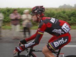 El ciclista australiano Cadel Evans, durante cuarta etapa del Tour de Francia. AP  /