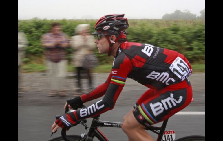 El ciclista australiano Cadel Evans, durante cuarta etapa del Tour de Francia. AP  /