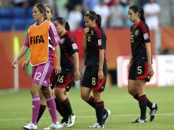 Las chicas mexicanas terminan su participación en la Copa del Mundo femenil Alemania 2011. AP  /