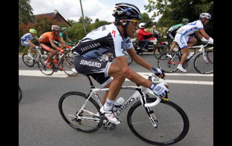 Alberto Contador no ha tenido un buen inicio en el Tour de Francia. REUTERS  /